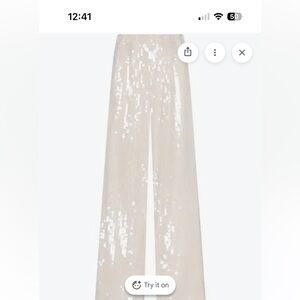Noli Cream Sequin Trousers gorgous rare!